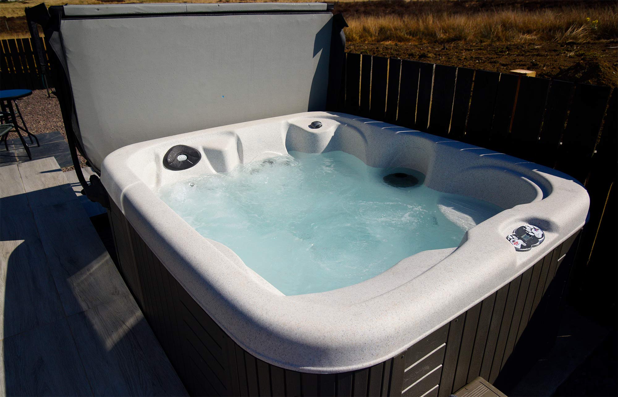 Hot Tub at Braeside Bothy Dunvegan Luxury Self Catering